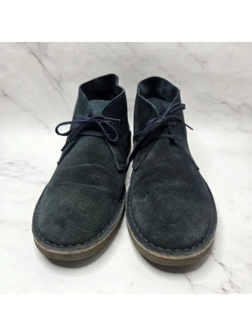 J. Crew Navy Blue Suede Leather McAlister Chukka Boots Men's 12